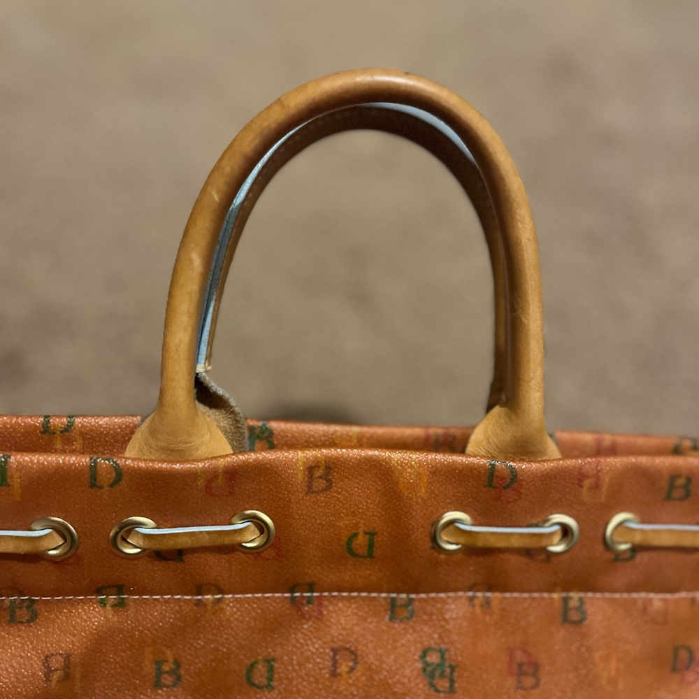 Dooney & Bourke Vintage Y2K Pink Leather Tote Bag - Picture 7 of 16